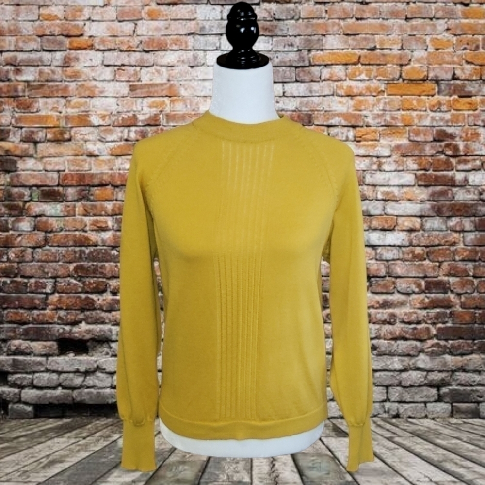 Silverdale 100% Geelong Lambswool Mustard Colour Sweater
